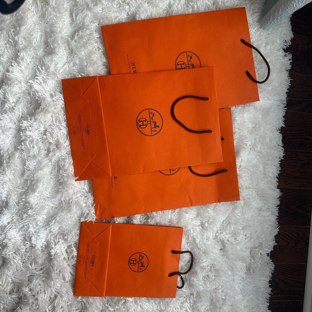 Hermes Orange Party Gift Bags